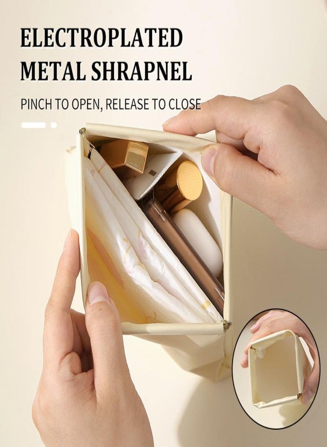 NORTIVIA Mini/Small Self Closing Coin Pouch (Set of 2) for Men & Women for Lipstick, Specs, Medicine (Black) - Image 5